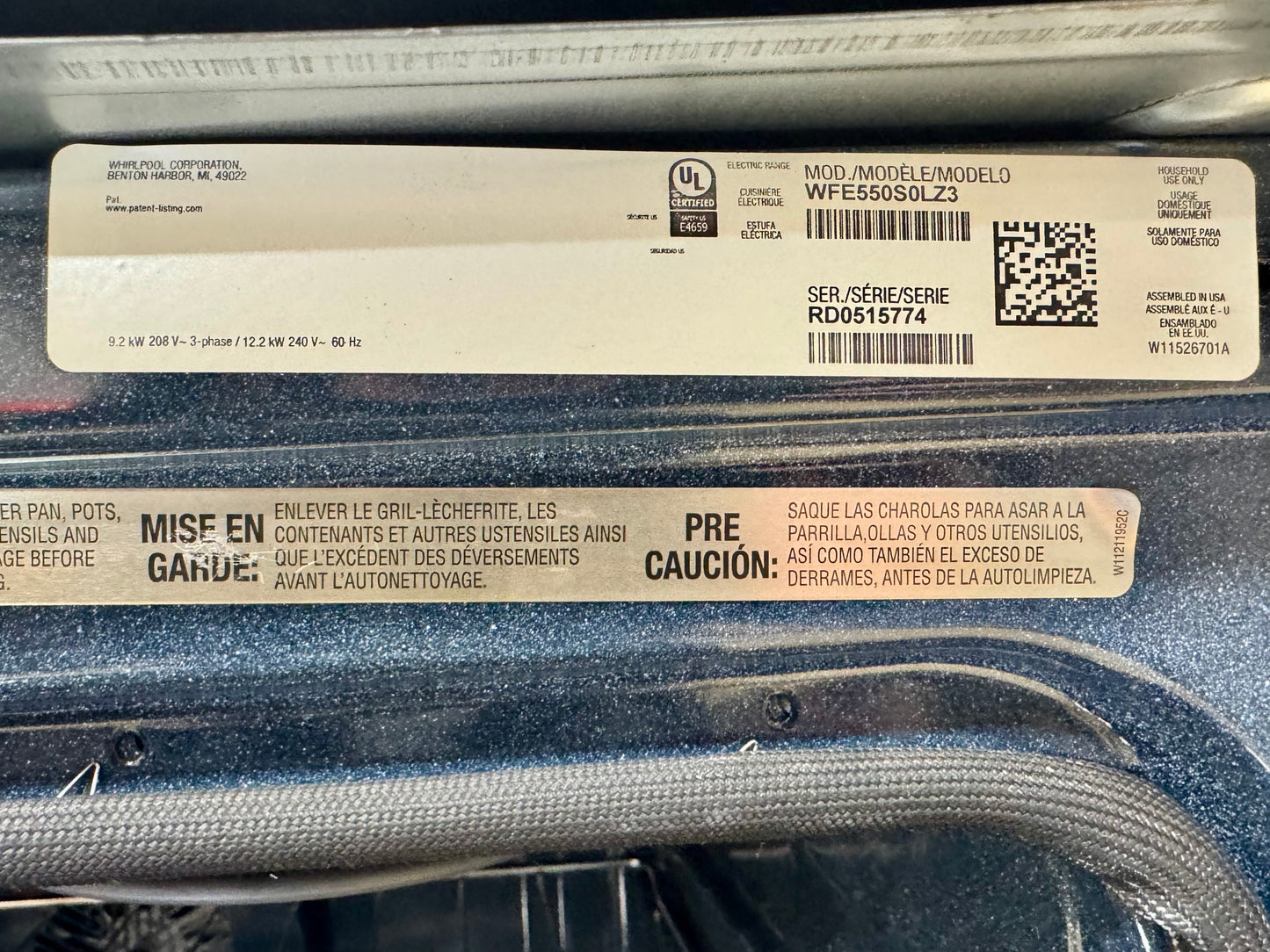 Whirlpool Glass-Top Stove