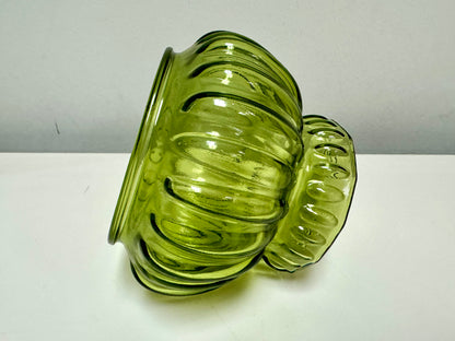 Inarco Olive Green Glass Vase