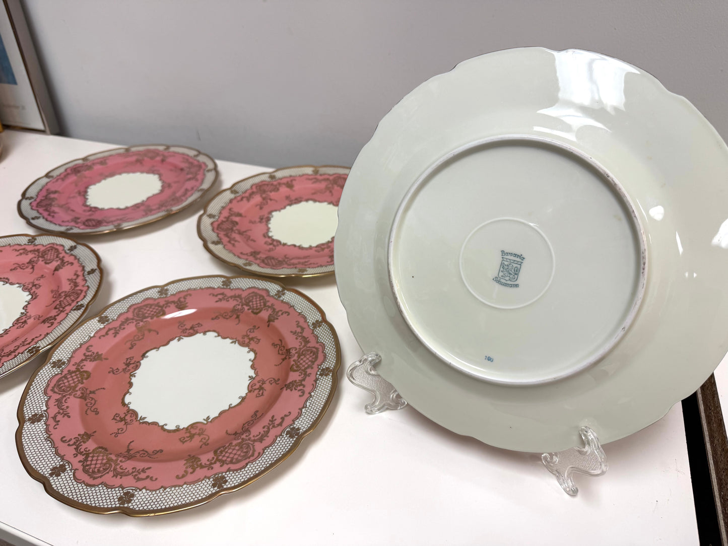 Shumann Bavaria Pink/Gold Plate Set