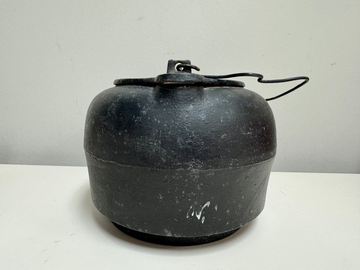 Antique Cast Iron Teapot