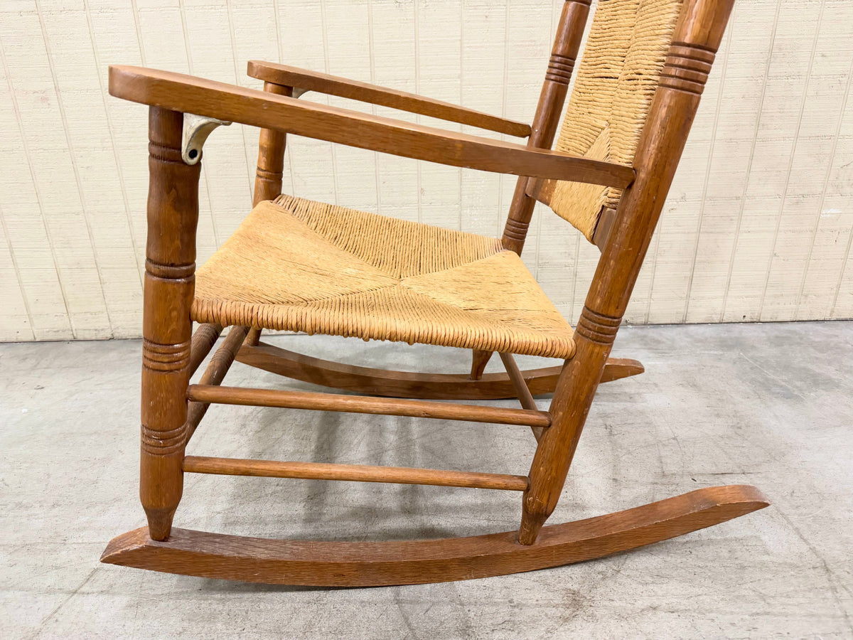 Vintage Wicker Rocking Chair