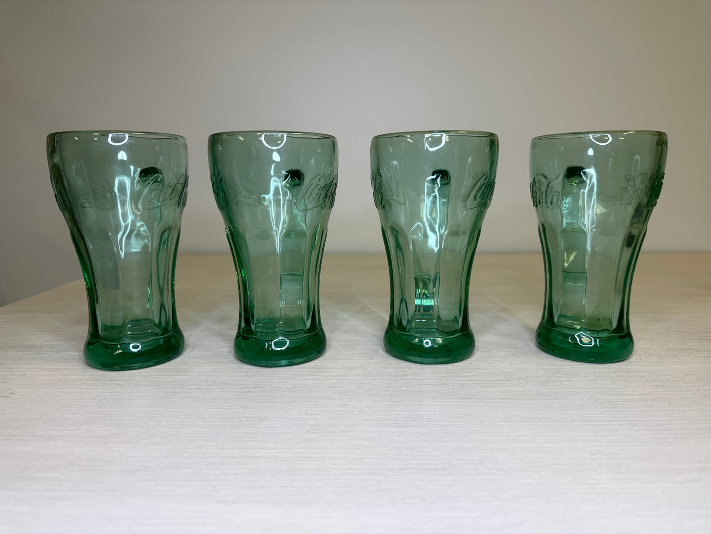 Coca Cola Libbey Green Glasses