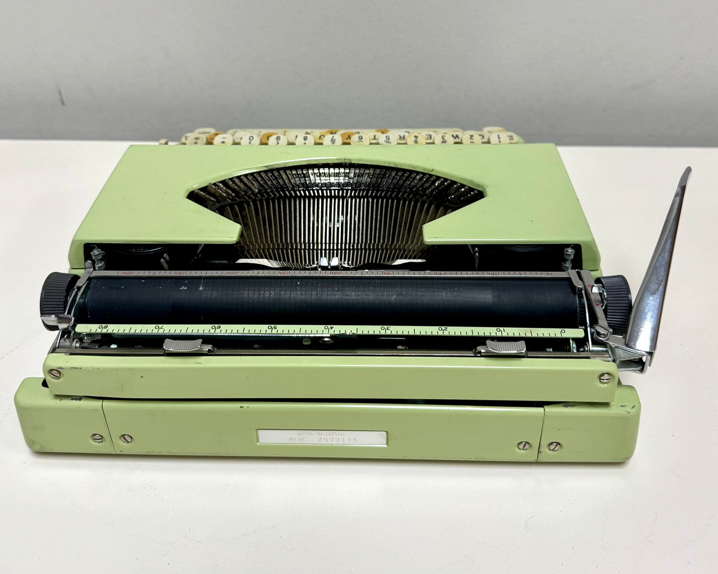 1970s Lime Green Royal Mustang Typewriter