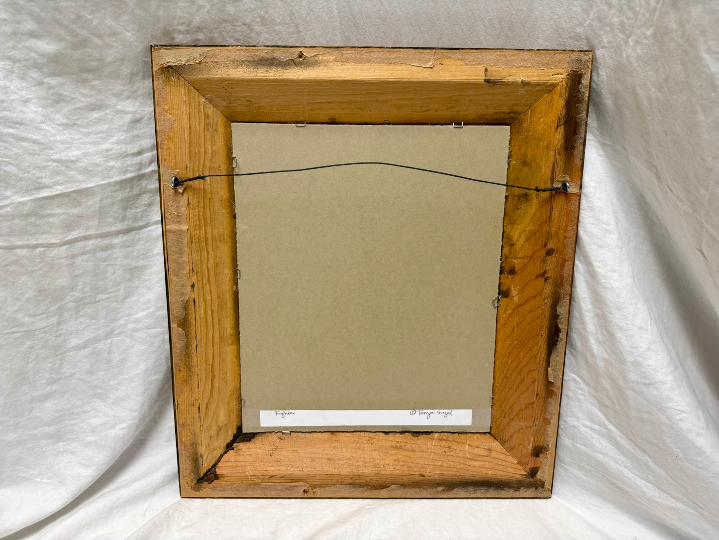 "Fighter" Framed Art Print by Tonya Engel