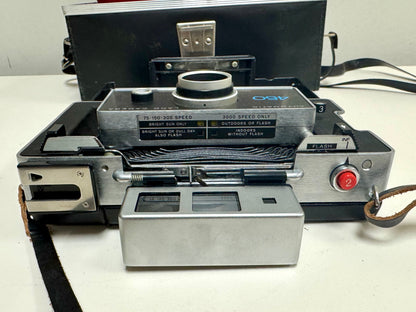 1970s Polaroid 450 Land Camera & Accessories