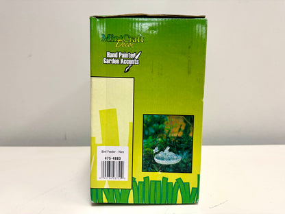 Hand-Painted Hare Bird Feeder