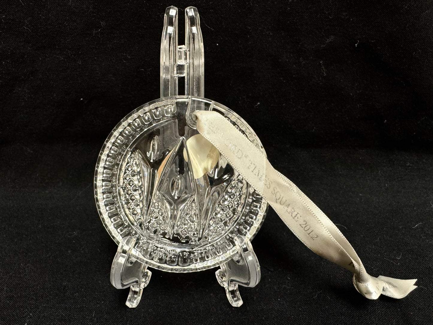 Waterford Crystal Christmas Ornament Times Square 2012 "Let There Be Friendship"