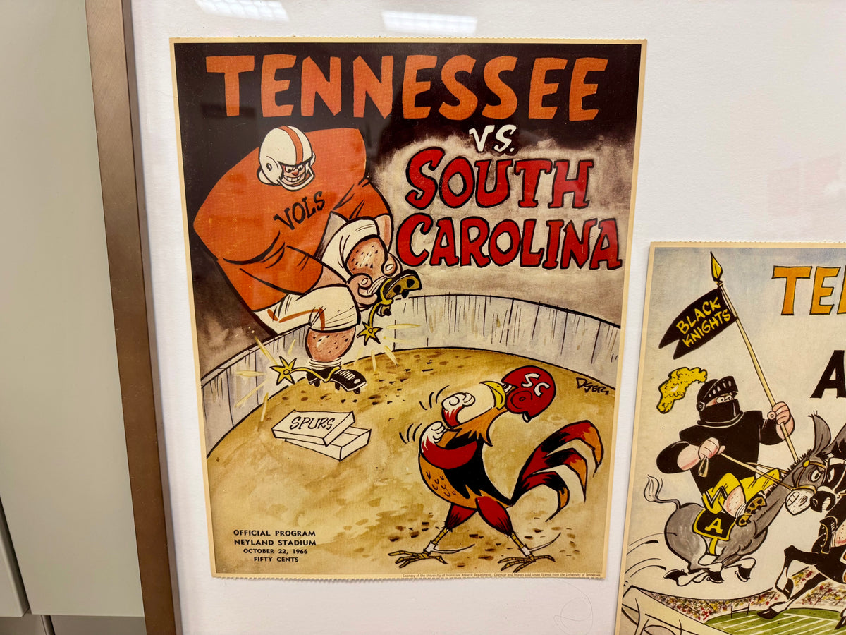Tennessee Vols Comic Style Program Framed Art