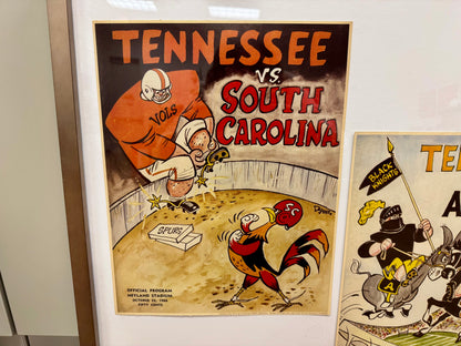 Tennessee Vols Comic Style Program Framed Art