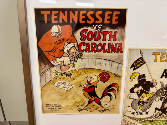 Tennessee Vols Comic Style Program Framed Art