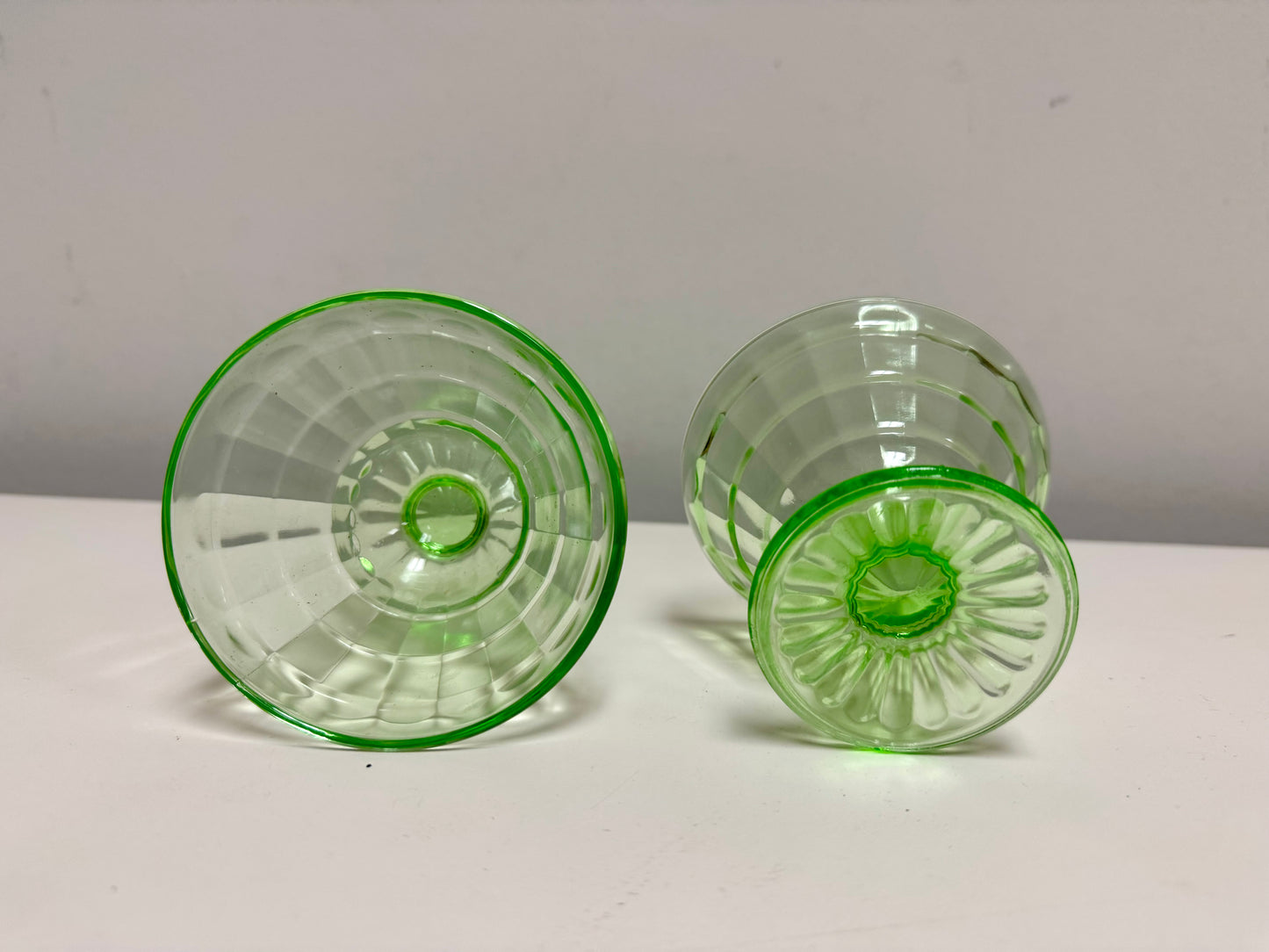 Anchor Hocking Green Depression Glass Set