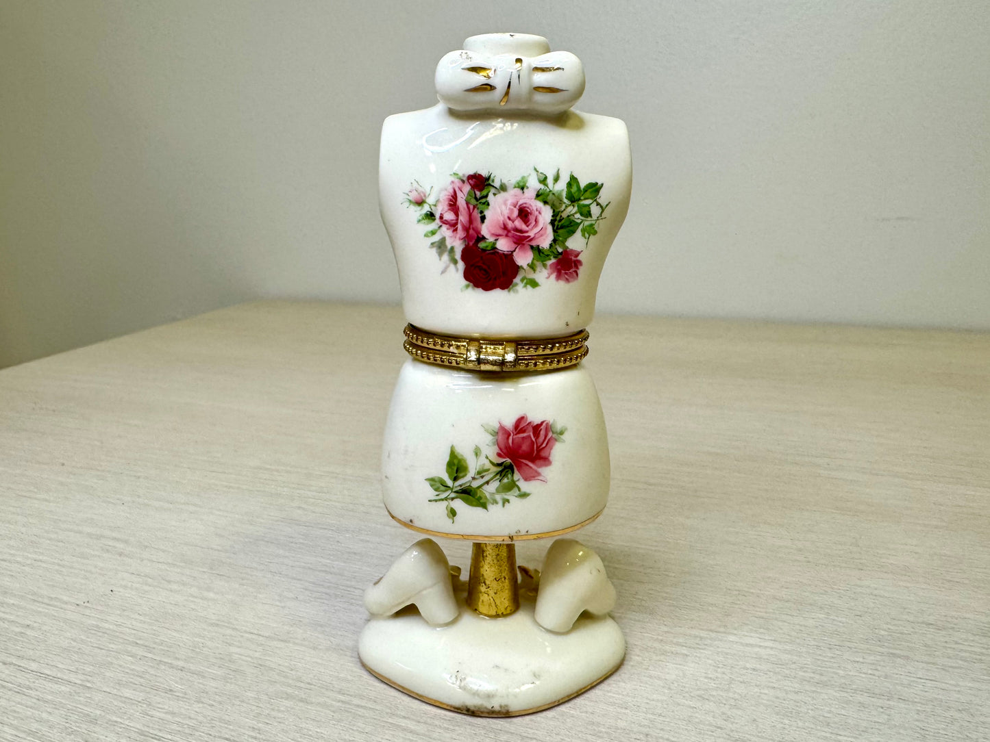 Porcelain Victorian-Style Trinket Box