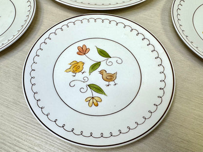Cora Stone Rooster & Chicks "Early Morning" Plate Set