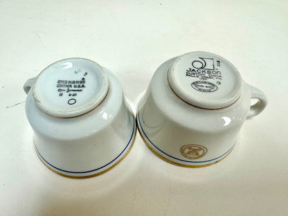 U.S. Navy Mess Wardroom Officer's "Fouled Anchor" Plate & Mug China Set