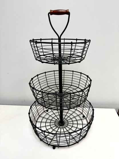 3 Tier Metal Wire Basket