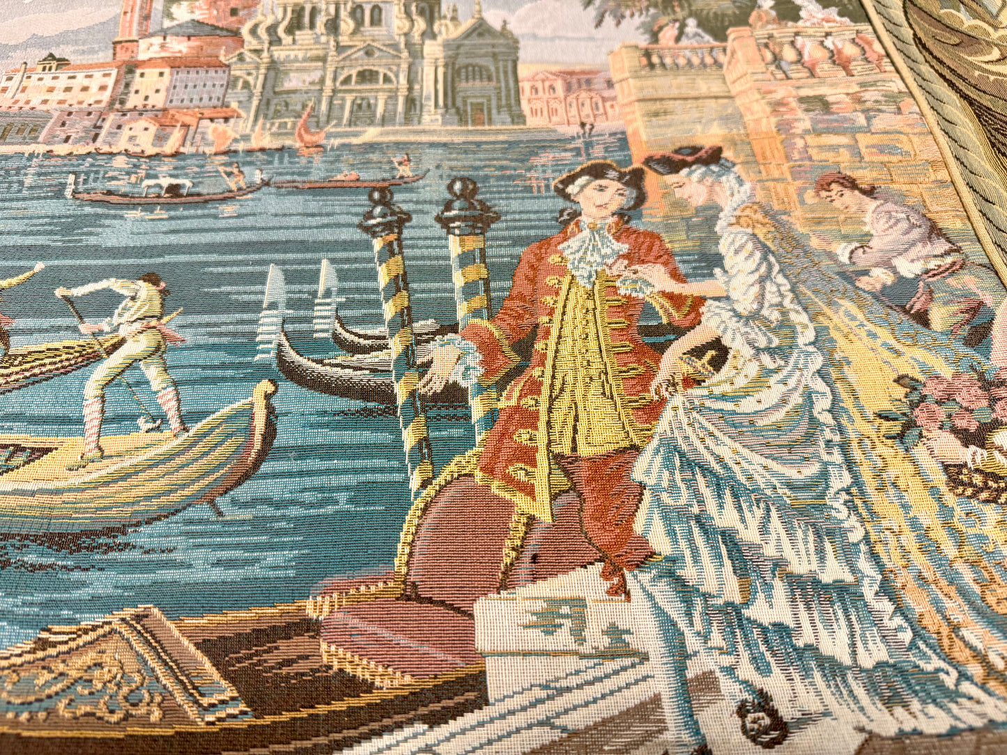 Italian Harbor Scene Tapestry/Arazzo