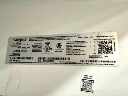 Whirlpool 28.7 cu. ft. Side-by-Side Refrigerator/Freezer