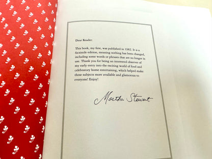 "Entertaining" by Martha Stewart (re-release print)