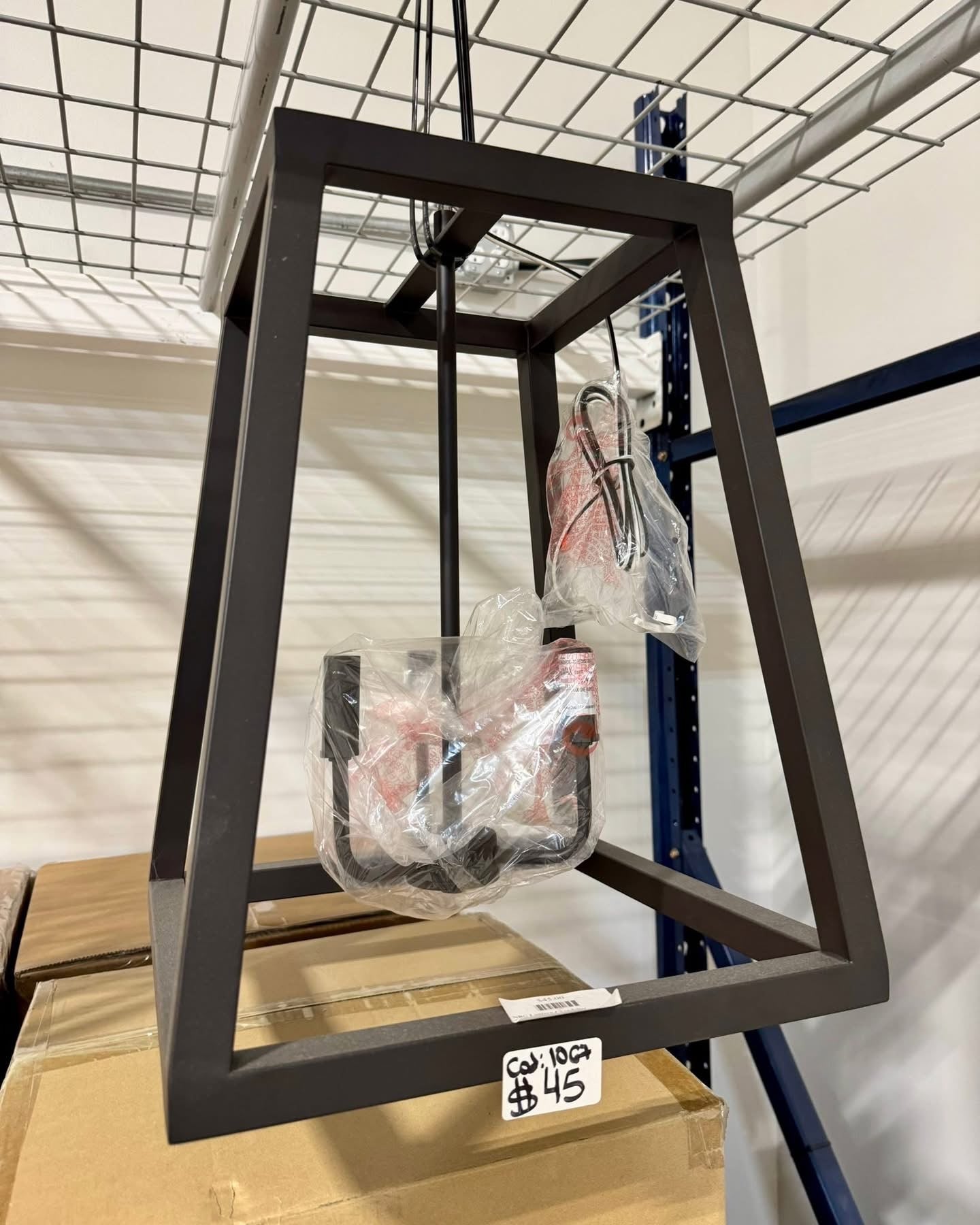 Brand New Black Lantern Chandelier