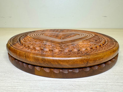 Heart Shaped Collapsible Wooden Basket