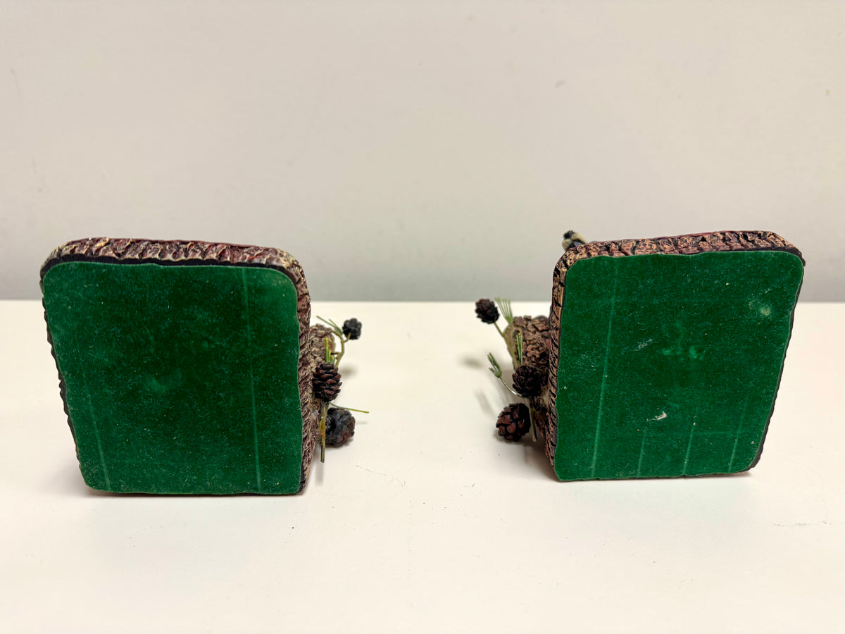 Black Bear Resin Bookend Pair