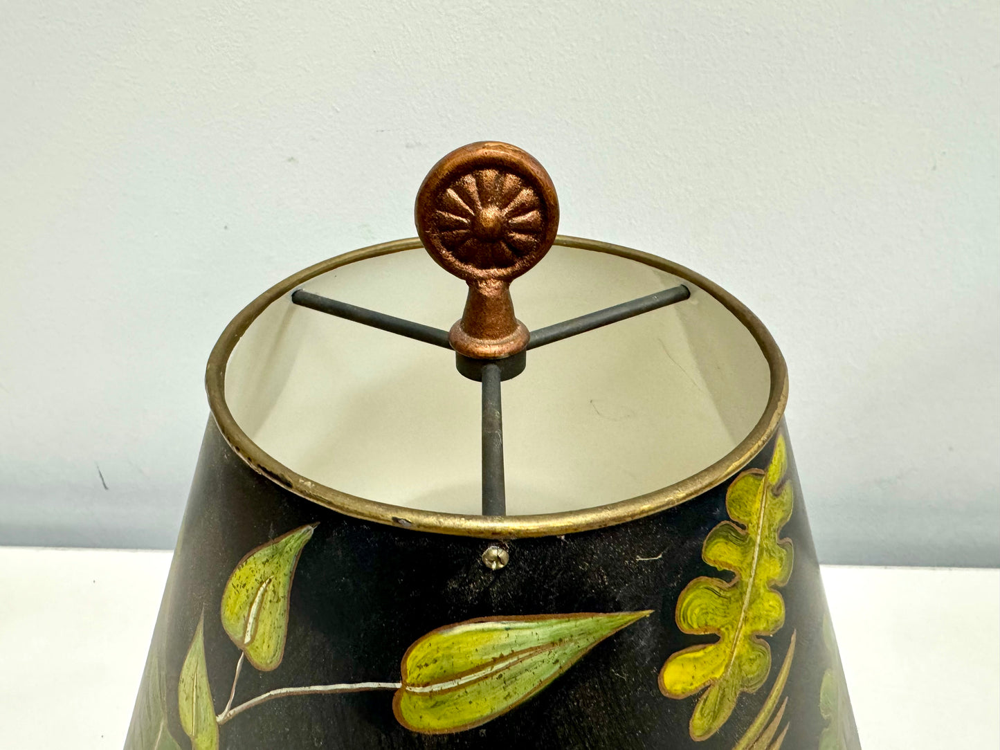 Copper Tipped Metal Lamp Shade