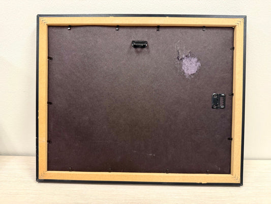 Fleur de Lis Burlap Framed Art