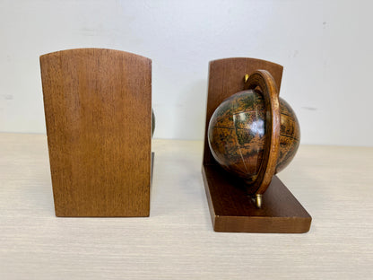 Vintage Old World Globe Bookends