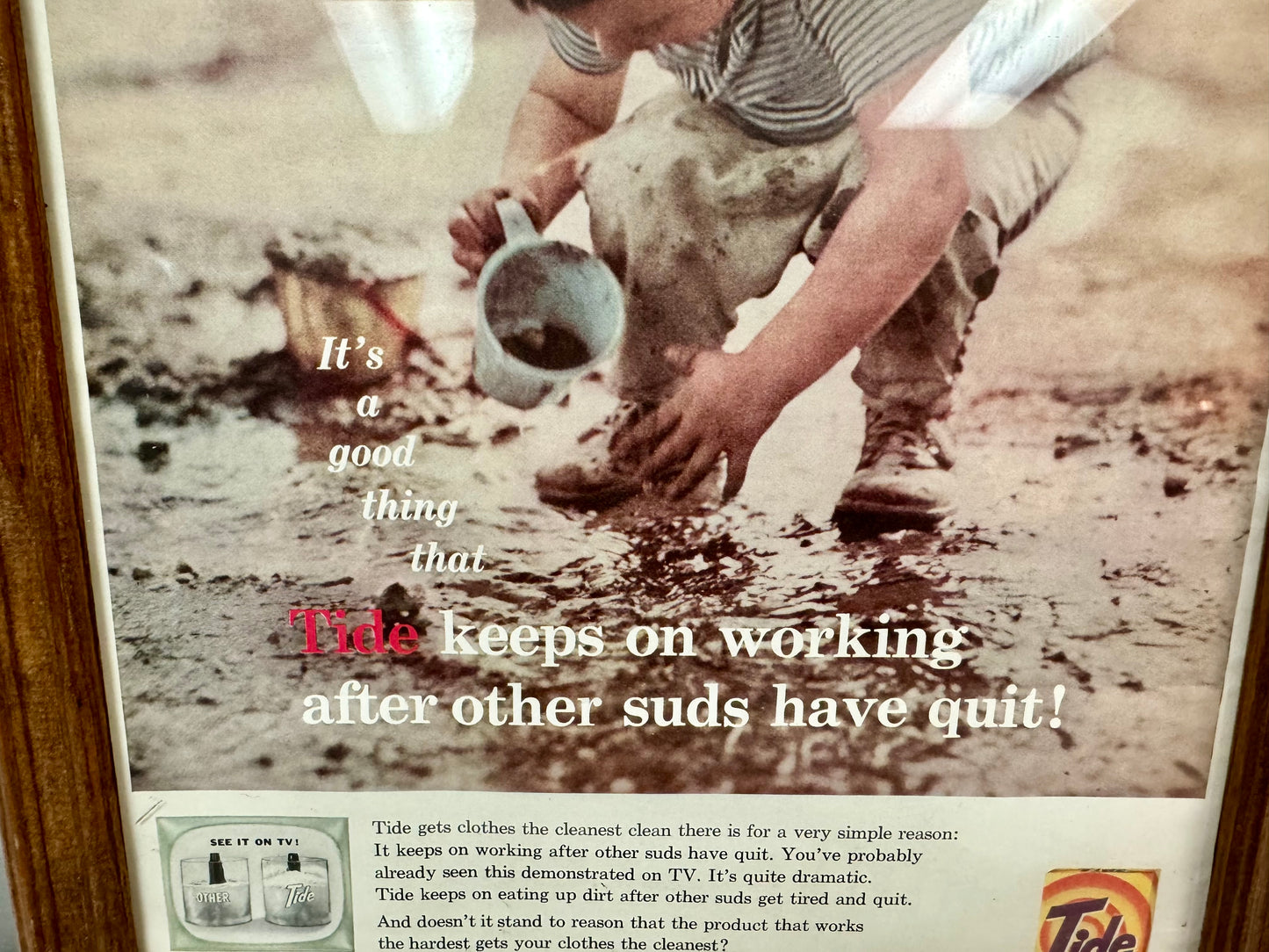 1959 Tide Magazine Print Advertisement Framed