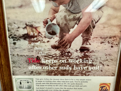 1959 Tide Magazine Print Advertisement Framed
