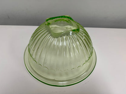 Green Glass Mixing Bowl