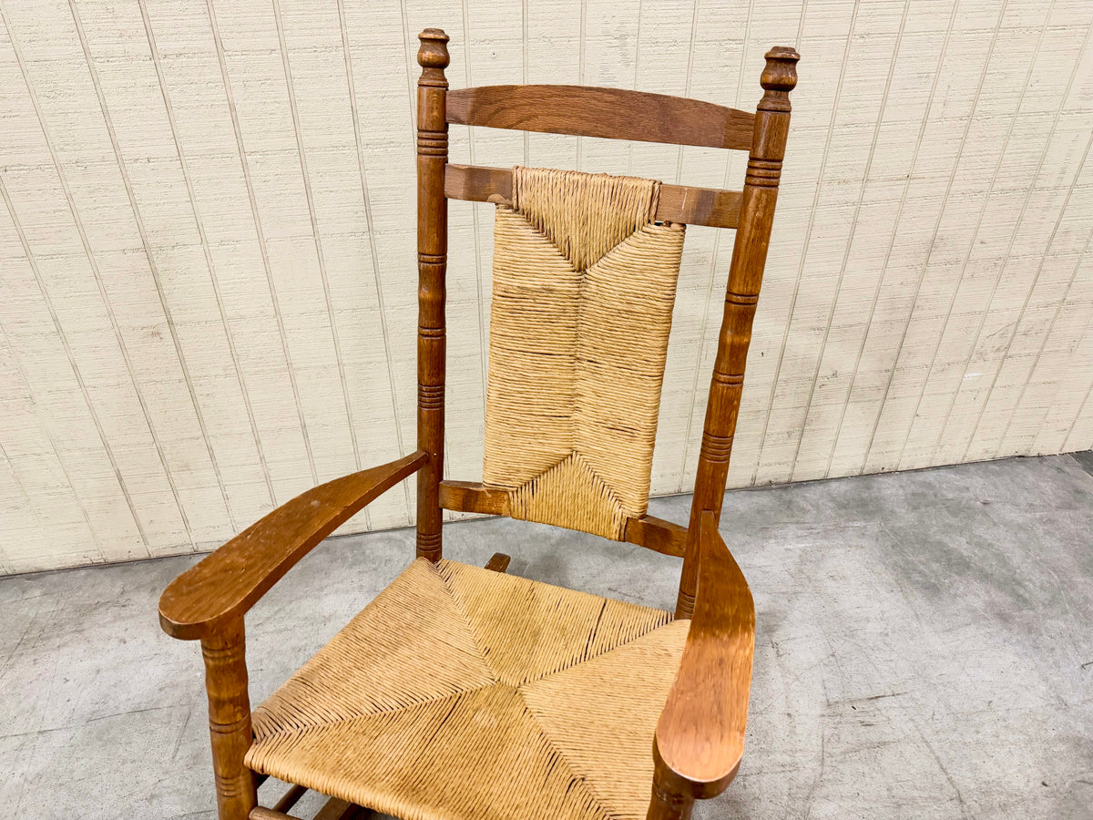 Vintage Wicker Rocking Chair