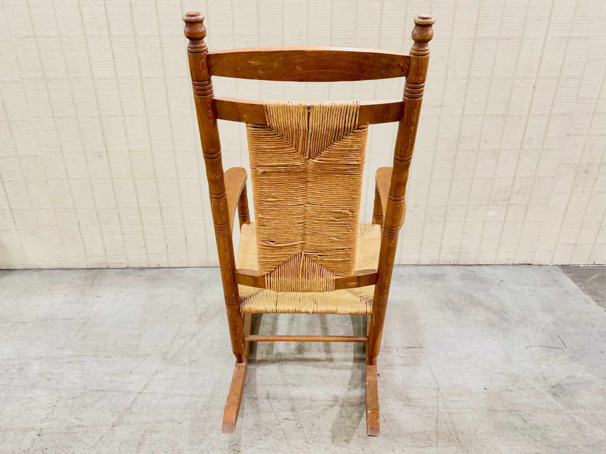 Vintage Wicker Rocking Chair