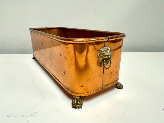 Antique Copper Windowsill Planter