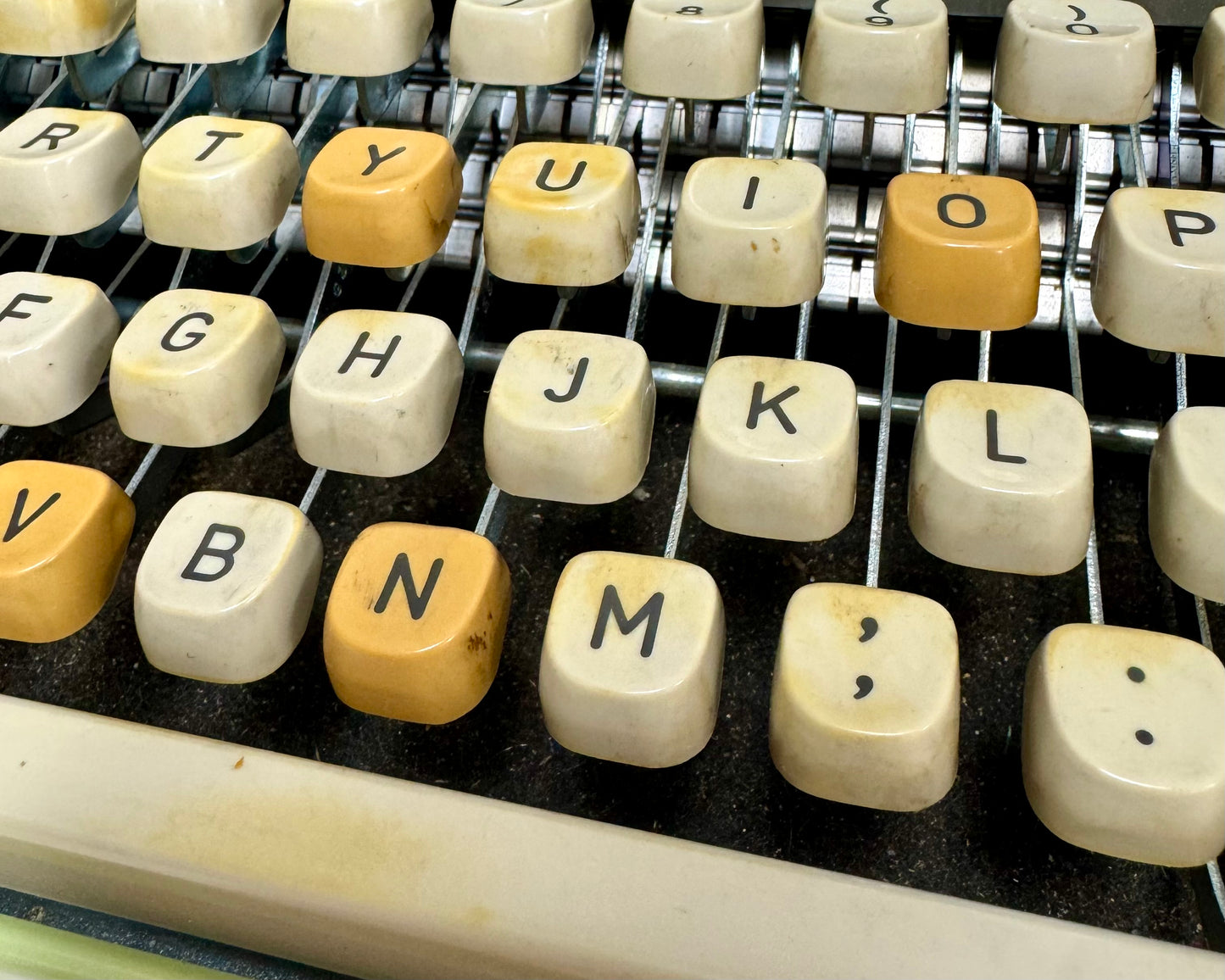 1970s Lime Green Royal Mustang Typewriter