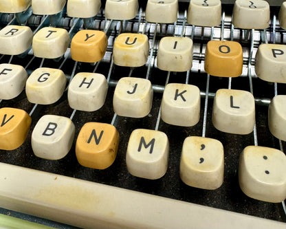 1970s Lime Green Royal Mustang Typewriter