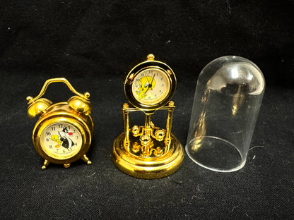 Looney Tunes Clock Ornament Pair