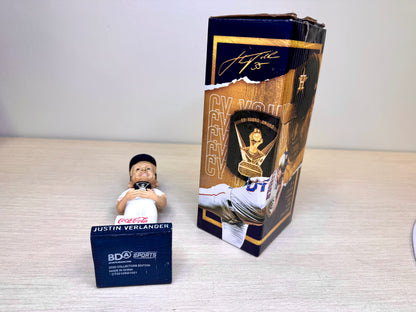 Figura de cabeza móvil de Justin Verlander de los Houston Astros, "Premio Cy Young" 2019