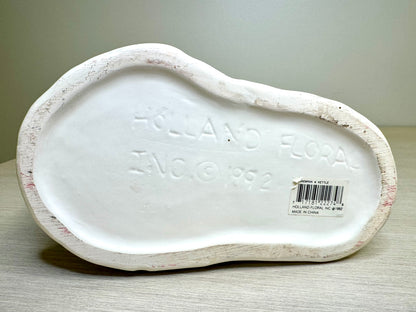 1992 Holland Floral Ceramic Snowman