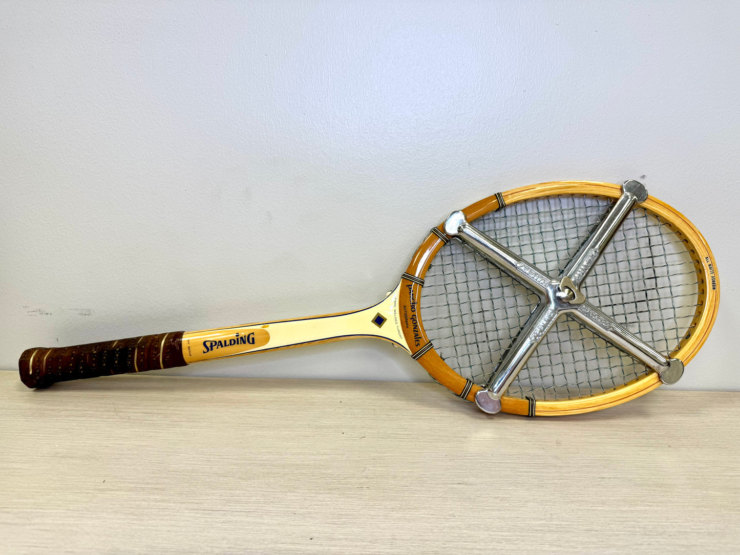 1960s-70s Pancho Gonzales Spalding Tennis Racquet