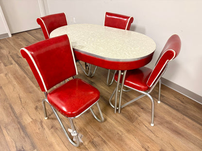 1950s Red Dining Set