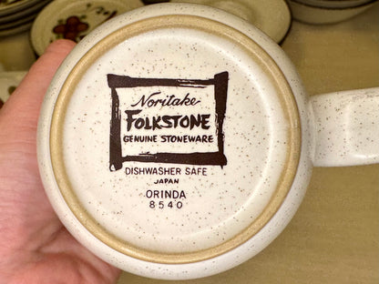 Noritake Folkstone Orinda Stoneware Plate, Bowl & Mug Set