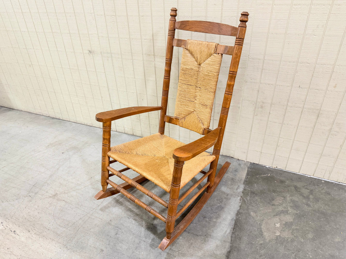 Vintage Wicker Rocking Chair