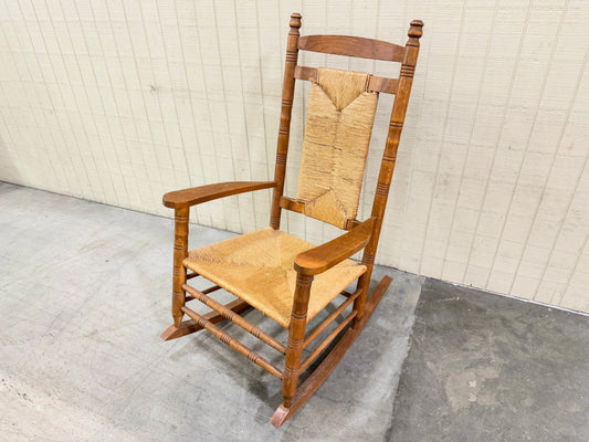 Vintage Wicker Rocking Chair