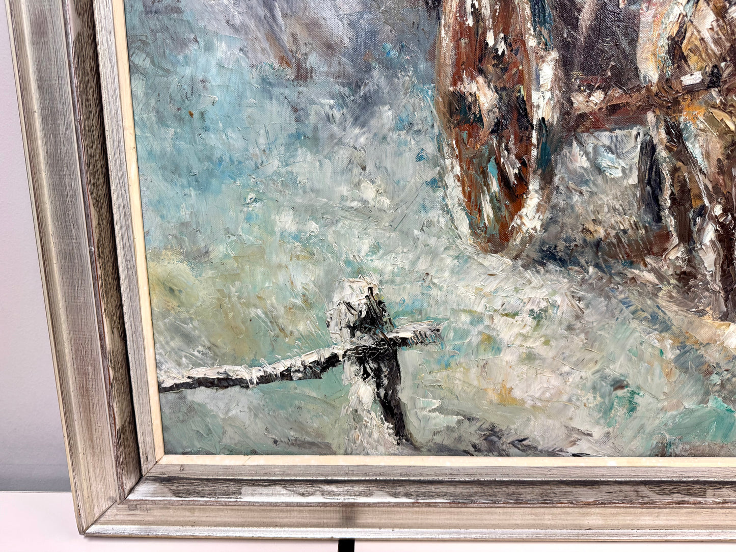 Original Canvas Painting "Snowstorm"