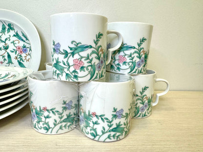 1990s Mikasa "Barcelona" Fine China Plate & Mug Set