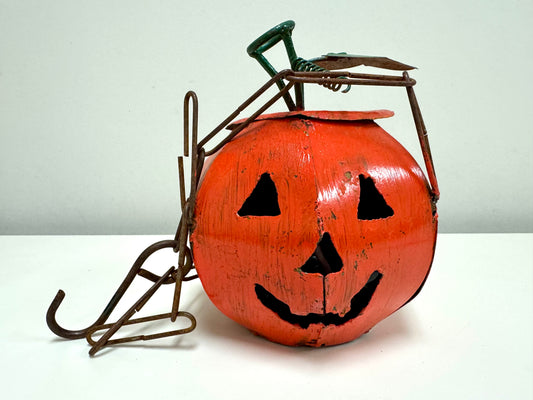 Vintage Metal Pumpkin Hanging Decoration