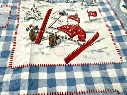Vintage Christmas Tablecloth