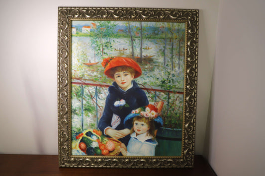 Two Sisters (on the Terrace), 1881 by Pierre-Auguste Renoir Reproduction