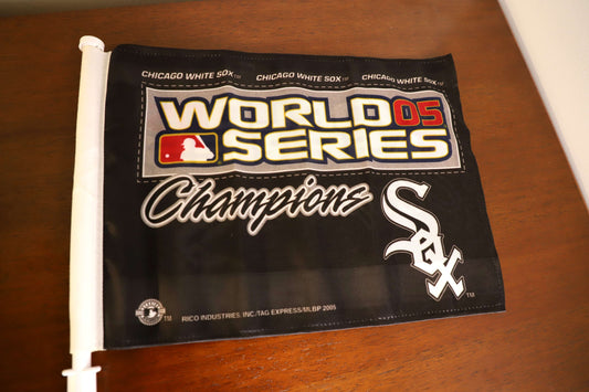 2005 World Series White Sox Champions Car Flag